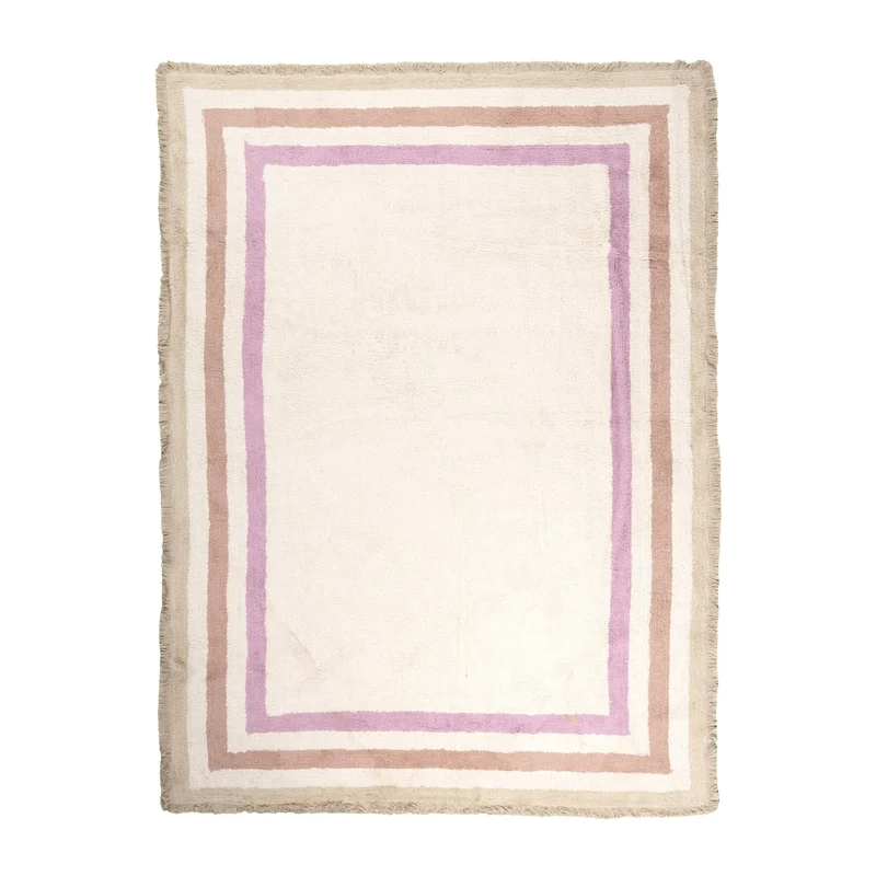 Waschbarer Kinderteppich - Milo Rosa