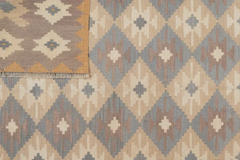 Kelim Gashgai · Handgewebt – Beige, 295x203 cm