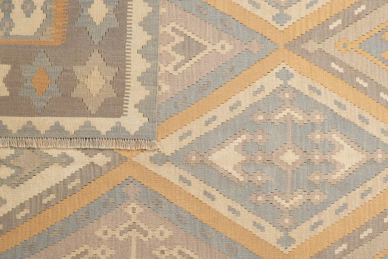 Kelim Gashgai · Handgewebt – Beige, 253x203 cm