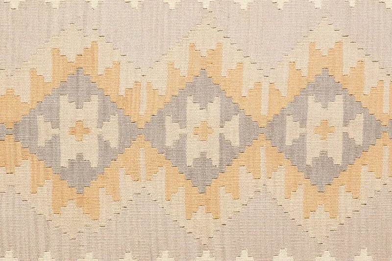 Kelim Gashgai · Handgewebt – Grau, 183x127 cm