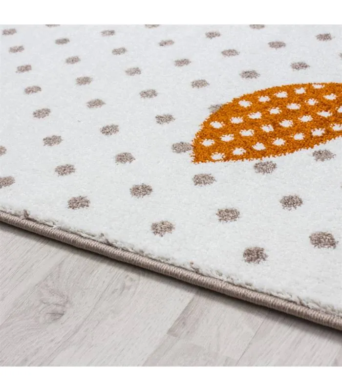 Kinderteppich Kurzflor Leuchtturm Seefahrt Schiff Kinderzimmer Grau Beige