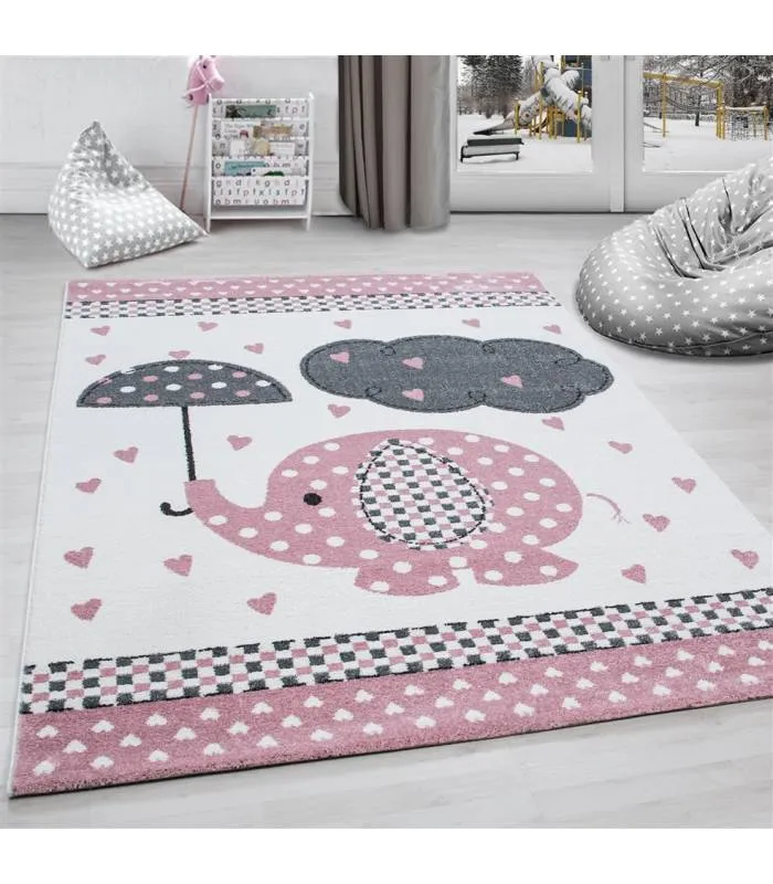 Kinderteppich Kurzflor Leuchtturm Seefahrt Schiff Kinderzimmer Grau Beige