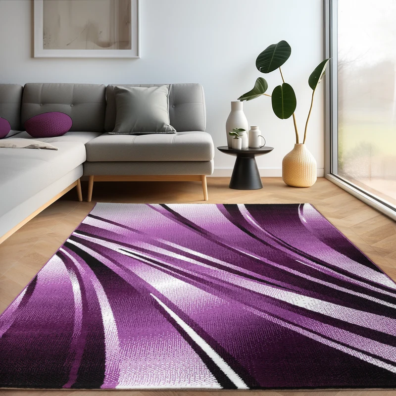 Carpettex Kurzflor Teppich Waschbar Extra Weich Modern