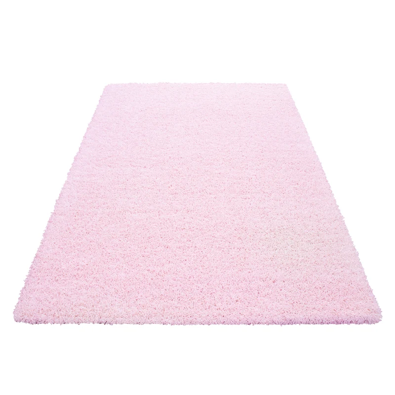 Hochflor Teppich Wohnzimmer Langflor Shaggy Teppich Einfarbig Design Flauschig