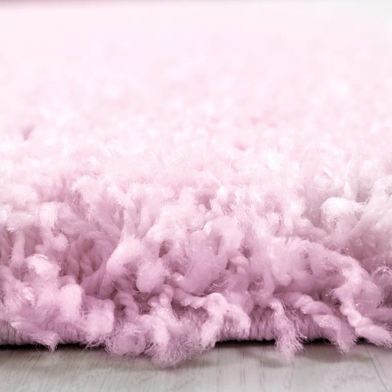 Hochflor Teppich Wohnzimmer Langflor Shaggy Teppich Einfarbig Design Flauschig