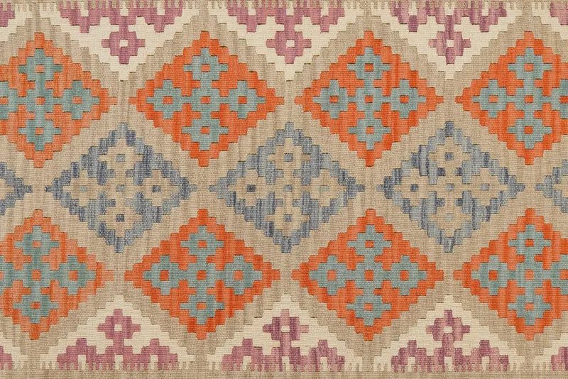 Kelim Gashgai · Handgewebt – Beige, 249x175 cm