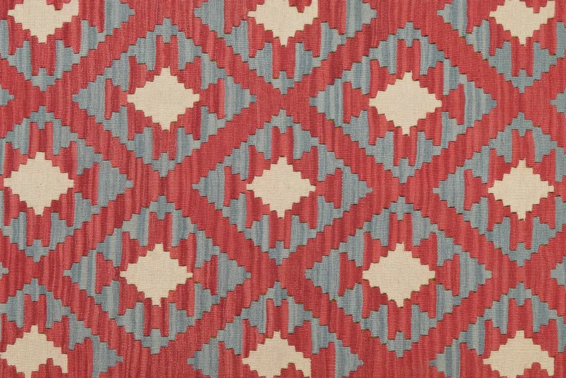 Kelim Gashgai · Handgewebt – Rot, 211x156 cm