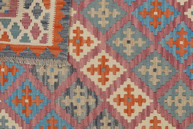 Kelim Gashgai · Handgewebt – Rosa, 179x121 cm