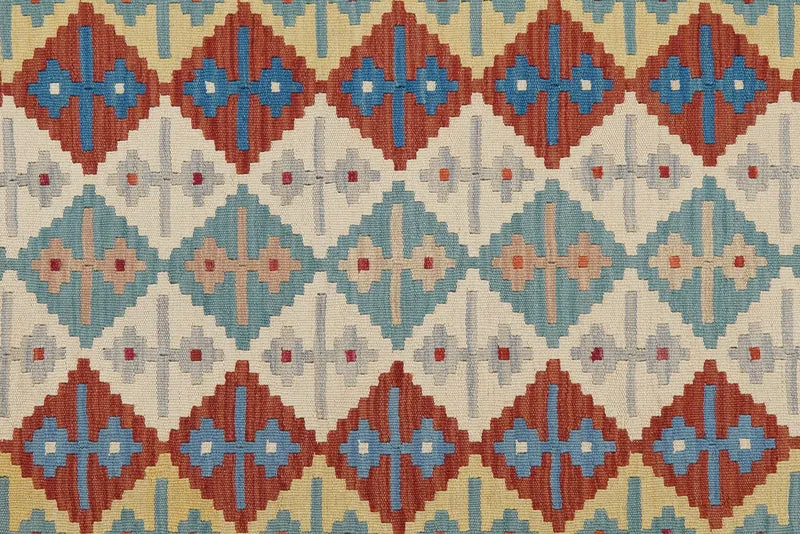 Kelim Gashgai · Handgewebt – Beige, 195x154 cm