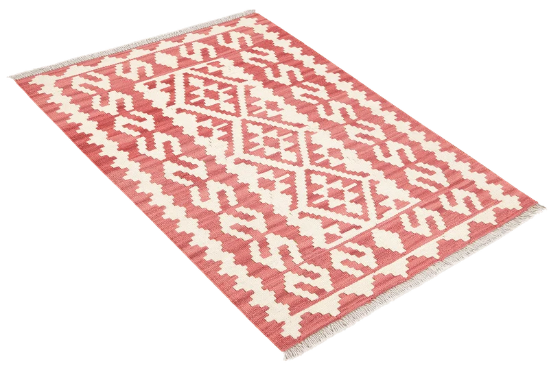 Kelim Gashgai · Handgewebt – Beige, 124x86 cm