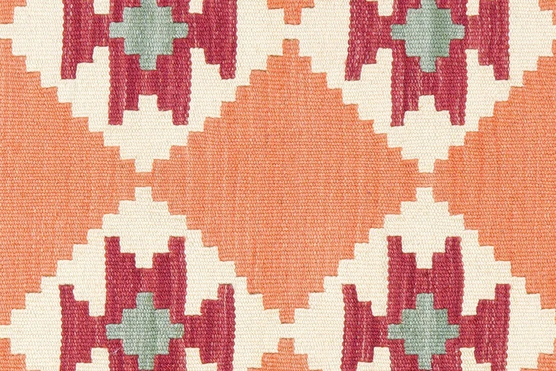 Kelim Gashgai · Handgewebt – Orange, 122x81 cm
