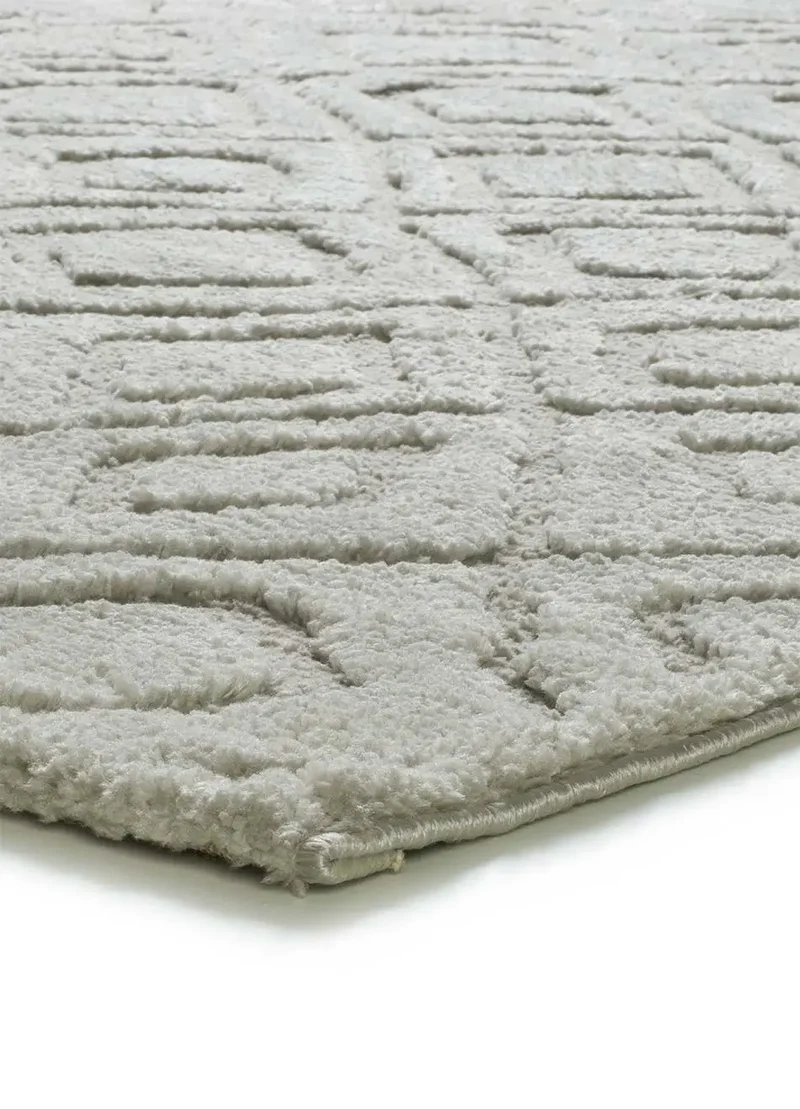 Alfombra de estilo escandinavo con relieve Juno 111 Gris