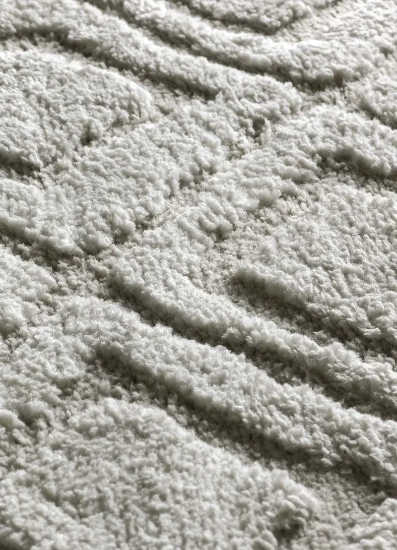 Alfombra de estilo escandinavo con relieve Juno 111 Gris