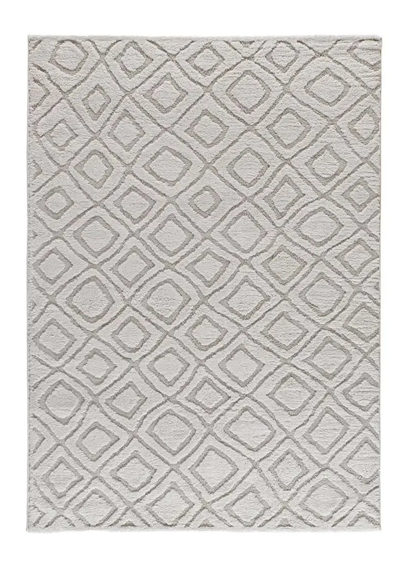 Alfombra de estilo escandinavo con relieve Juno 111 Gris
