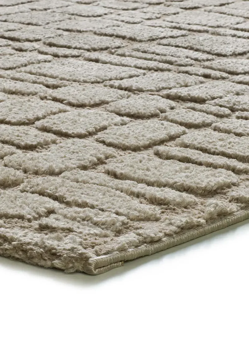 Alfombra de estilo escandinavo con relieve Juno 13 Beige