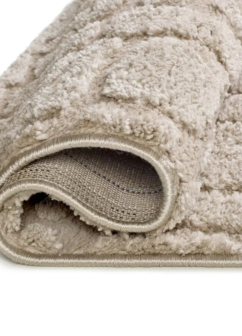 Alfombra de estilo escandinavo con relieve Juno 13 Beige