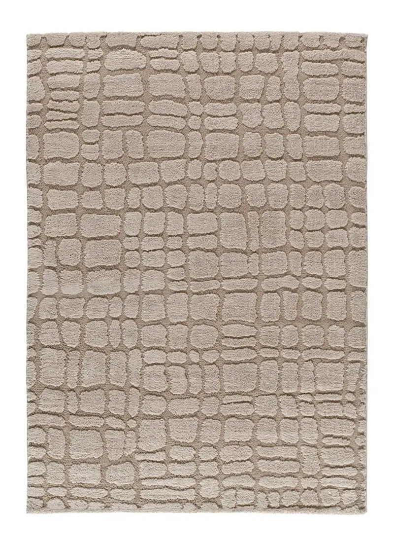 Alfombra de estilo escandinavo con relieve Juno 13 Beige