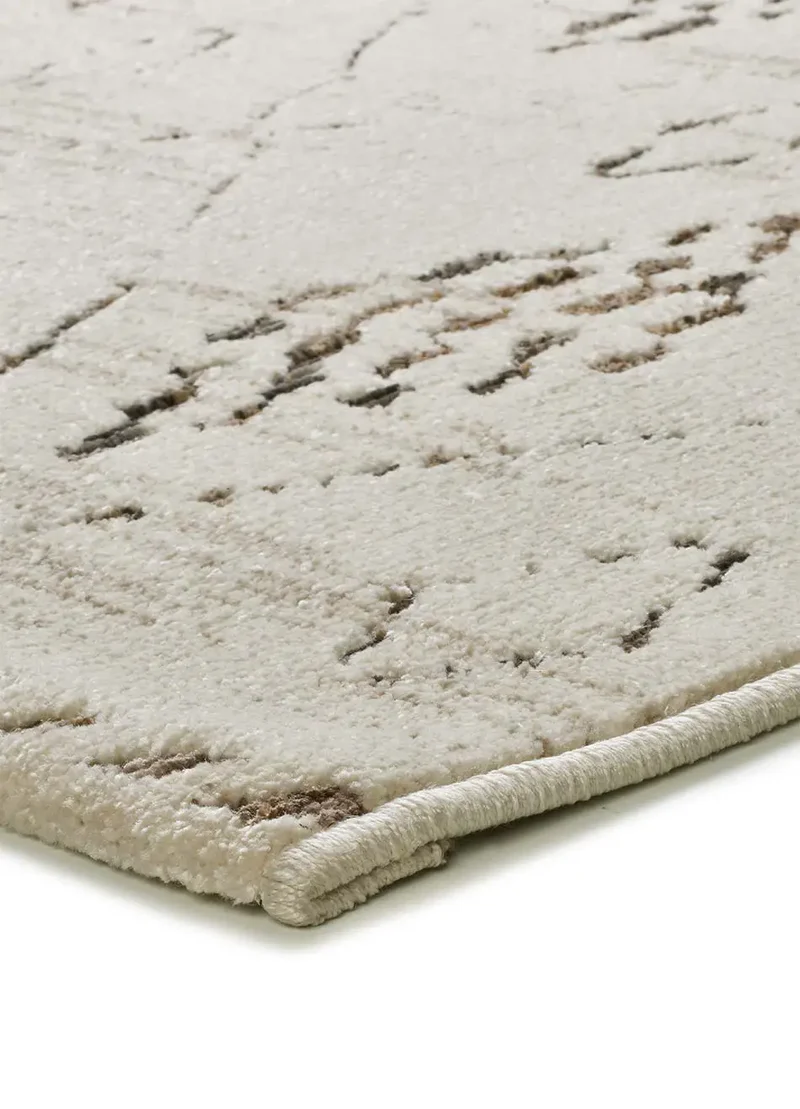 Alfombra étnica en crema y marrón Ceres 54008