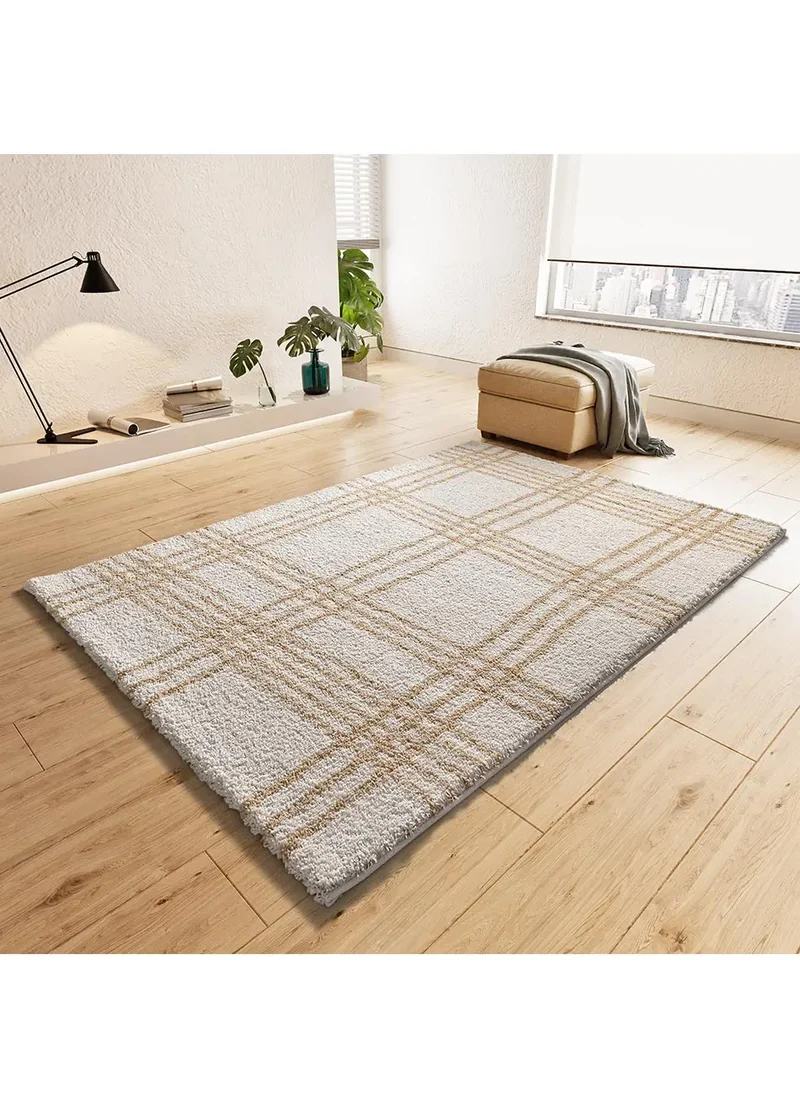 Alfombra shaggy Helia 8808 Beige