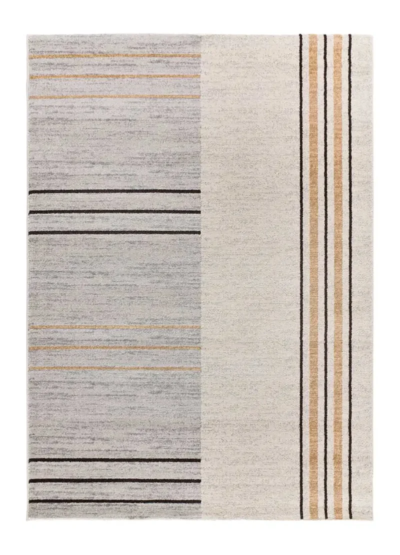 Alfombra geométrica gris/beige Craft 12936