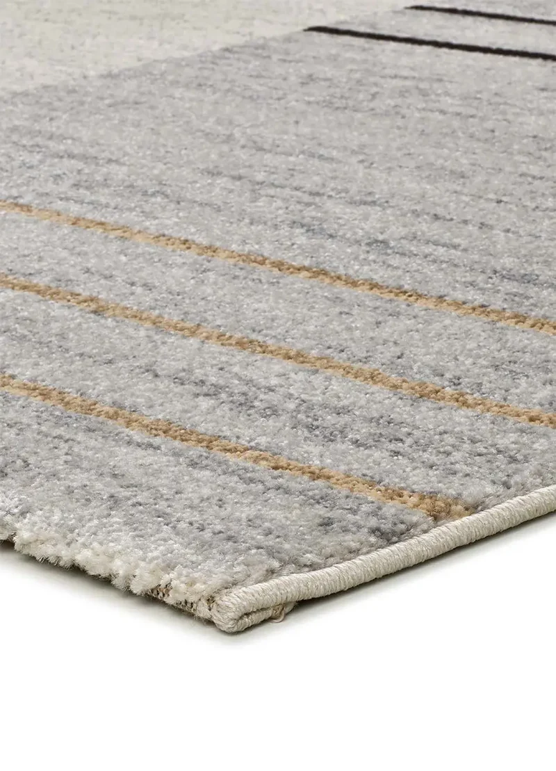 Alfombra geométrica gris/beige Craft 12936
