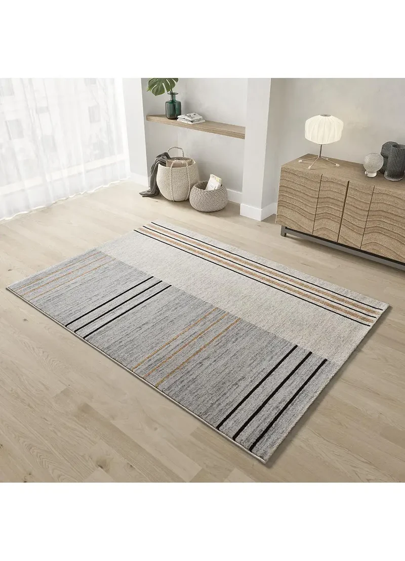 Alfombra geométrica gris/beige Craft 12936