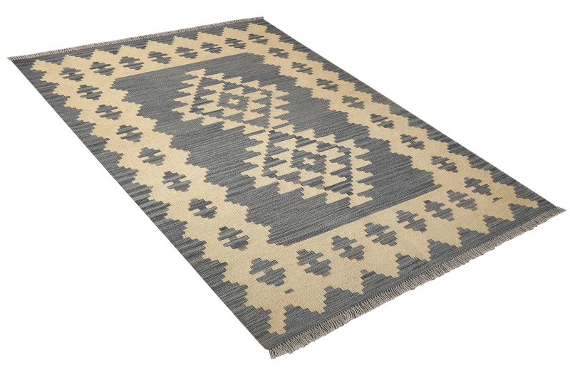 Kelim Gashgai · Handgewebt – Beige, 148x99 cm