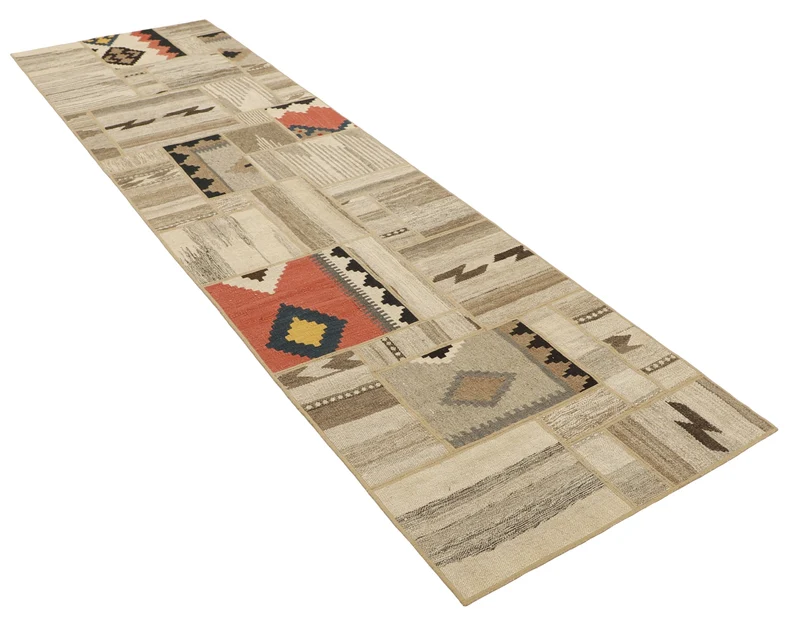 MY-RUG Teppich "Modern Patchwork " Geometrische Muster, Handgeknüpft