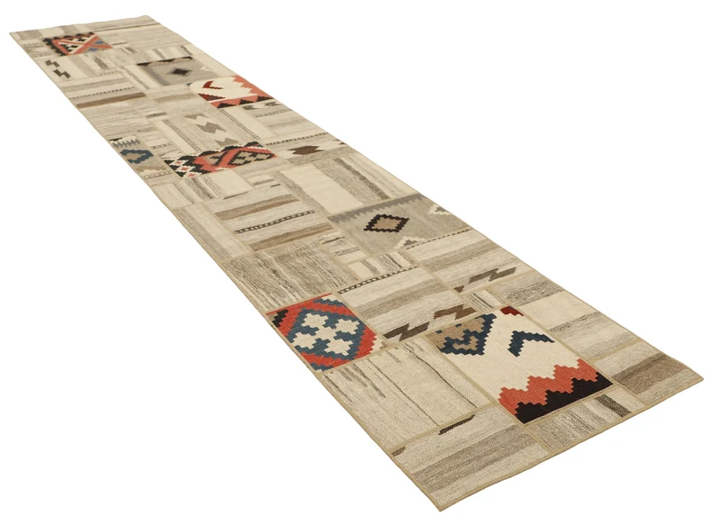 MY-RUG Teppich "Modern Patchwork " Geometrische Muster, Handgeknüpft