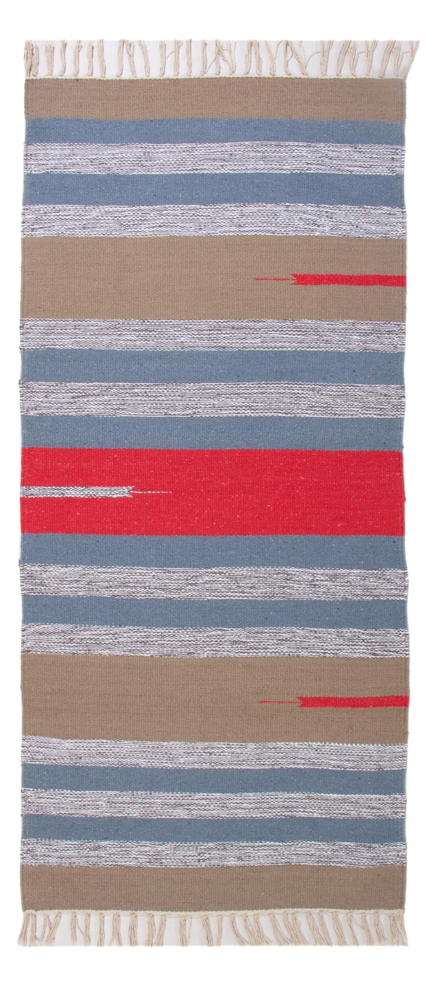 Kelim Modern Teppich 70x150cm - mehrfarbig