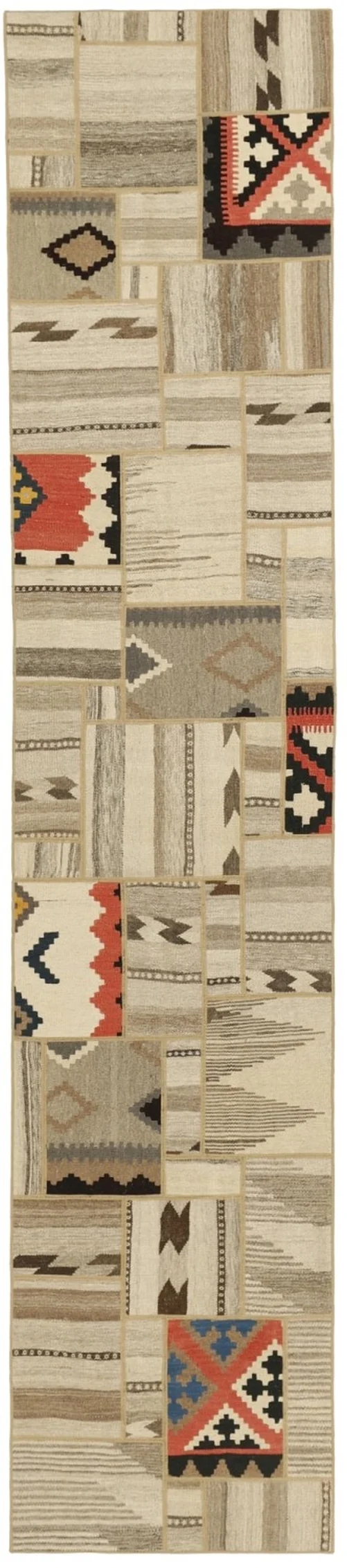 MY-RUG Teppich "Modern Patchwork " Geometrische Muster, Handgeknüpft