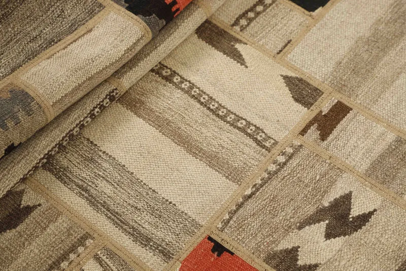 MY-RUG Teppich "Modern Patchwork " Geometrische Muster, Handgeknüpft