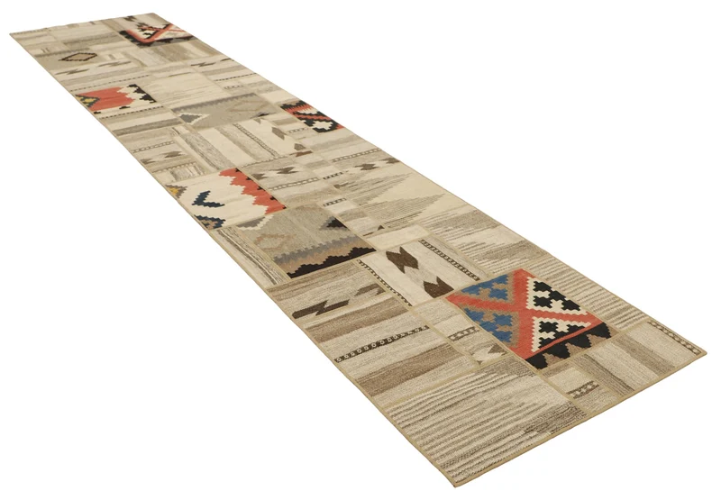 MY-RUG Teppich "Modern Patchwork " Geometrische Muster, Handgeknüpft