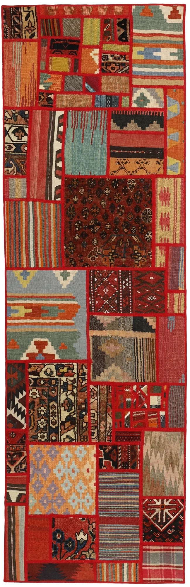 MY-RUG Teppich "Modern Patchwork " Geometrische Muster, Handgeknüpft