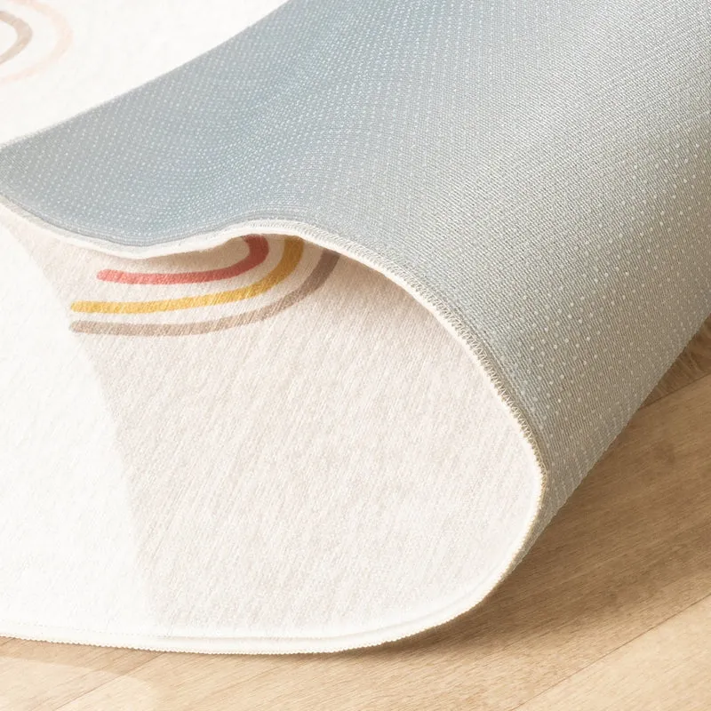 Waschbarer Kinderteppich - Evi Rainbow Bunt