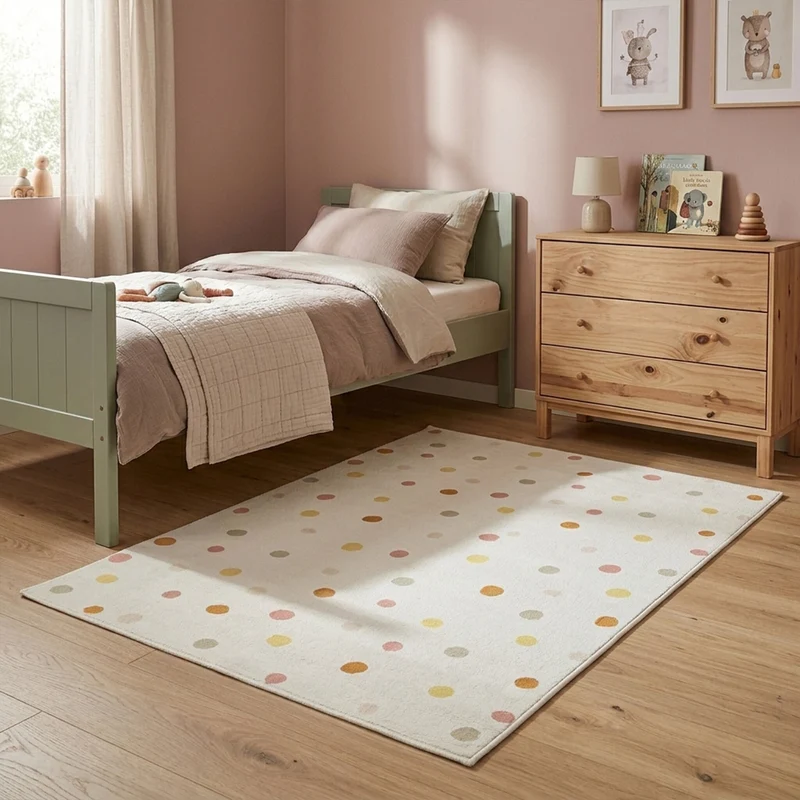 Waschbarer Kinderteppich - Evi Confetti Bunt