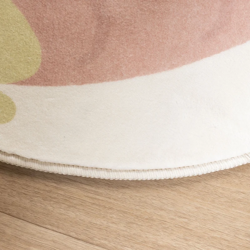 Waschbarer Kinderteppich - Berry Erdbeere Rosa