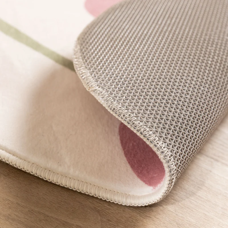 Waschbarer Kinderteppich - Berry Kirschen Rot