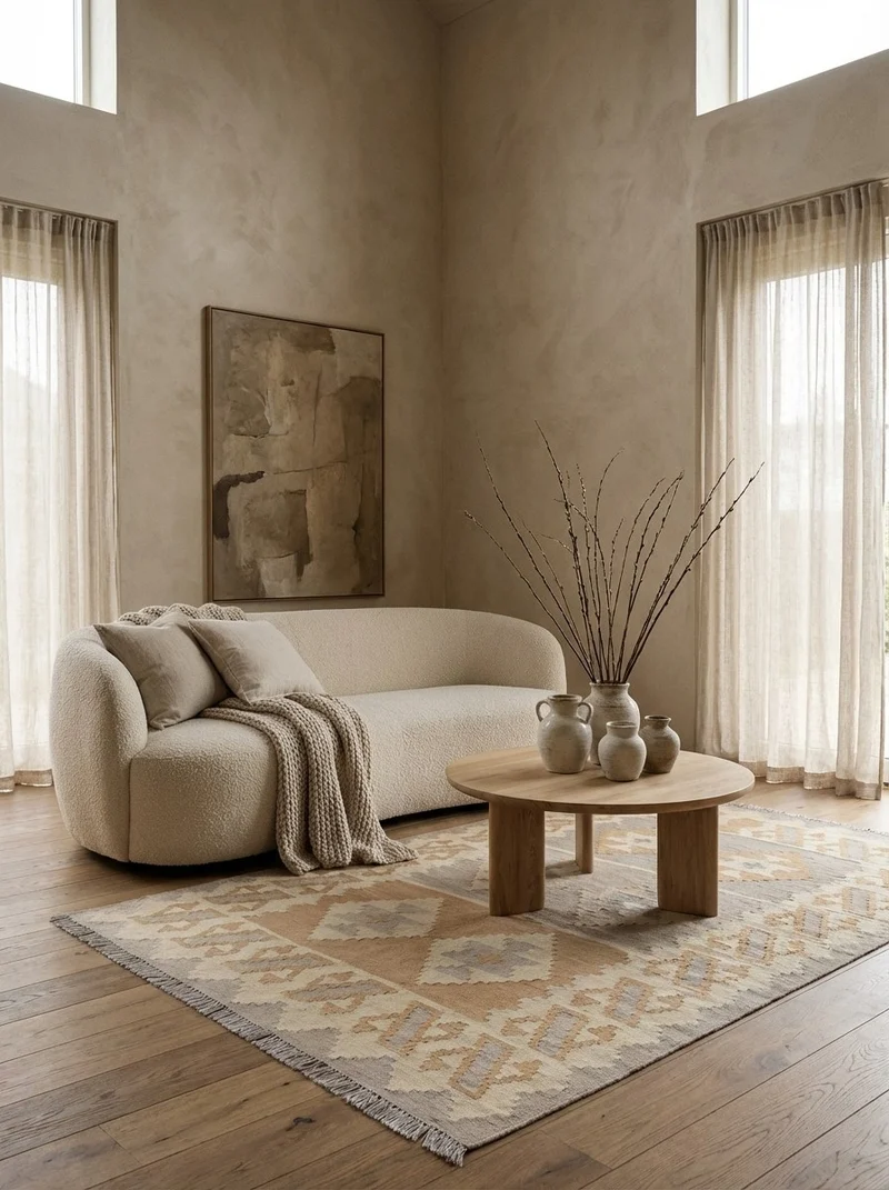 Kelim Gashgai · Handgewebt – Beige, 178x121 cm