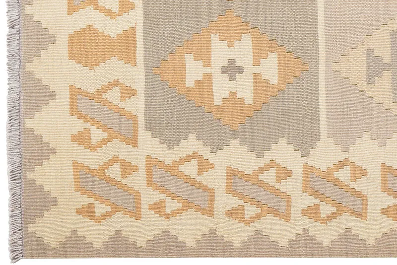 Kelim Gashgai · Handgewebt – Beige, 178x121 cm