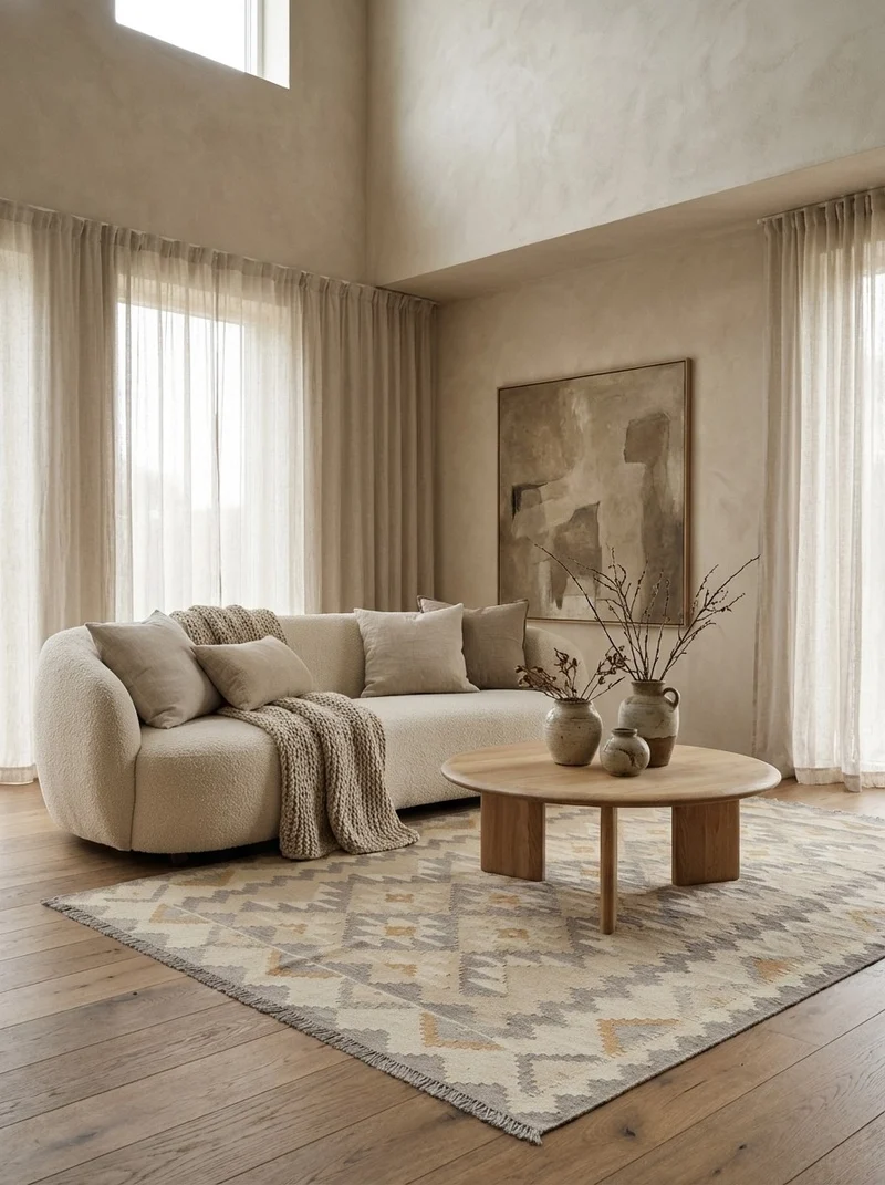 Kelim Gashgai · Handgewebt – Beige, 234x169 cm