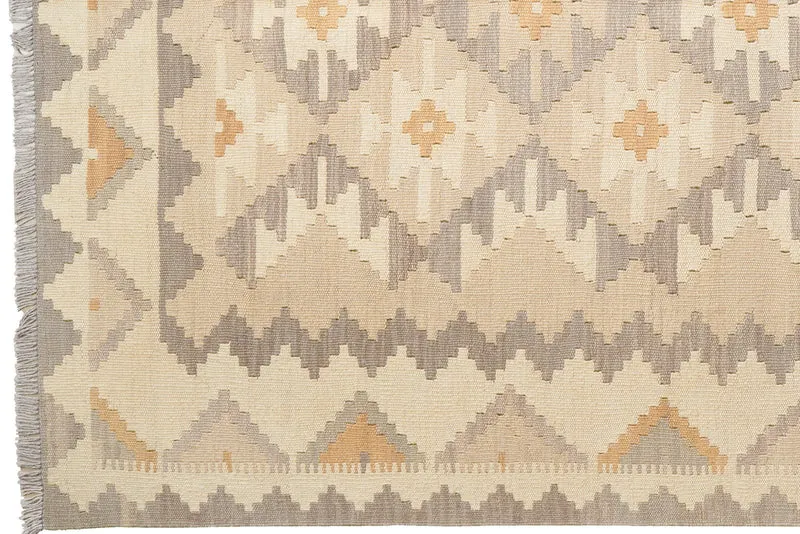 Kelim Gashgai · Handgewebt – Beige, 234x169 cm
