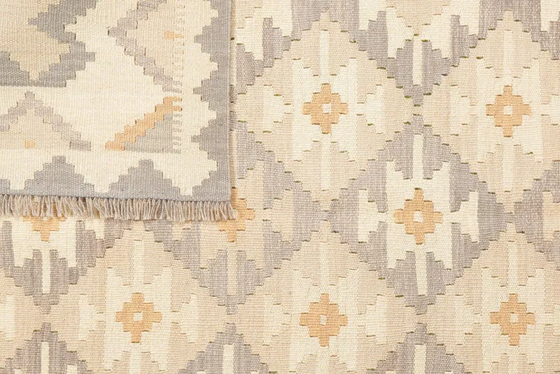 Kelim Gashgai · Handgewebt – Beige, 234x169 cm
