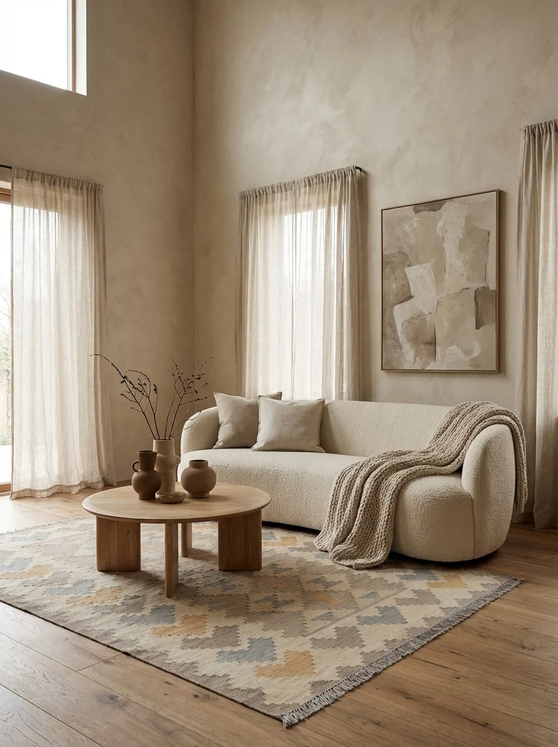 Kelim Gashgai · Handgewebt – Beige, 169x120 cm