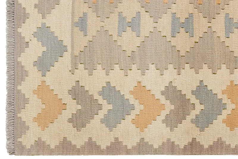 Kelim Gashgai · Handgewebt – Beige, 169x120 cm
