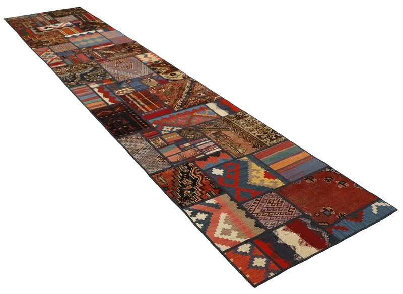 MY-RUG Teppich "Modern Patchwork " Geometrische Muster, Handgeknüpft