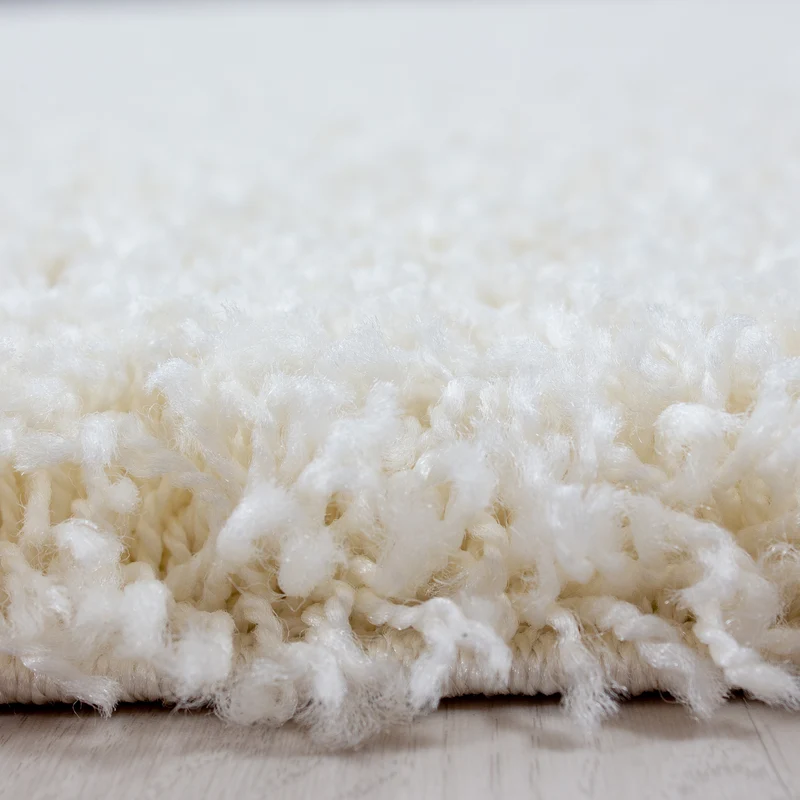 Hochflor Teppich Wohnzimmer Langflor Shaggy Teppich Einfarbig Design Flauschig