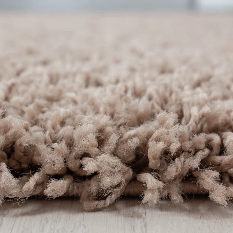 Hochflor Teppich Wohnzimmer Langflor Shaggy Teppich Einfarbig Design Flauschig