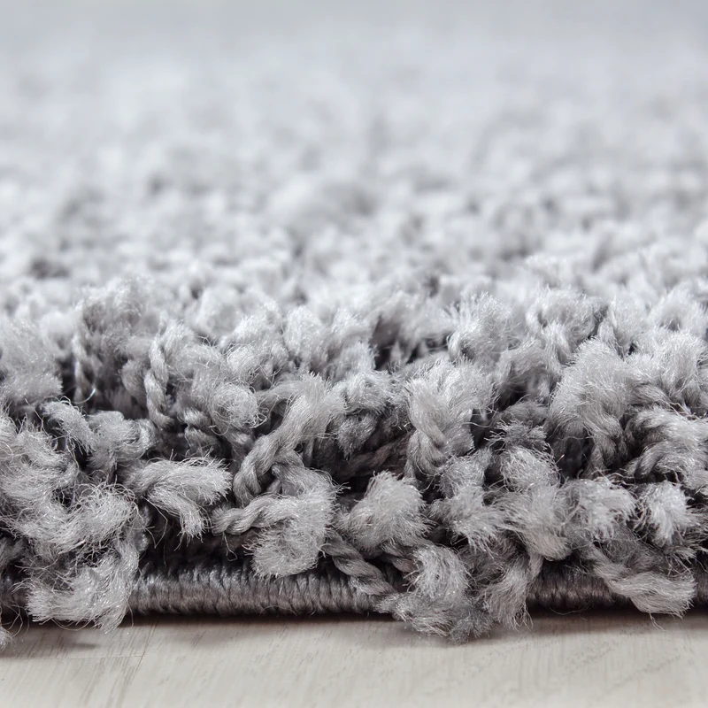 Hochflor Teppich Wohnzimmer Langflor Shaggy Teppich Einfarbig Design Flauschig