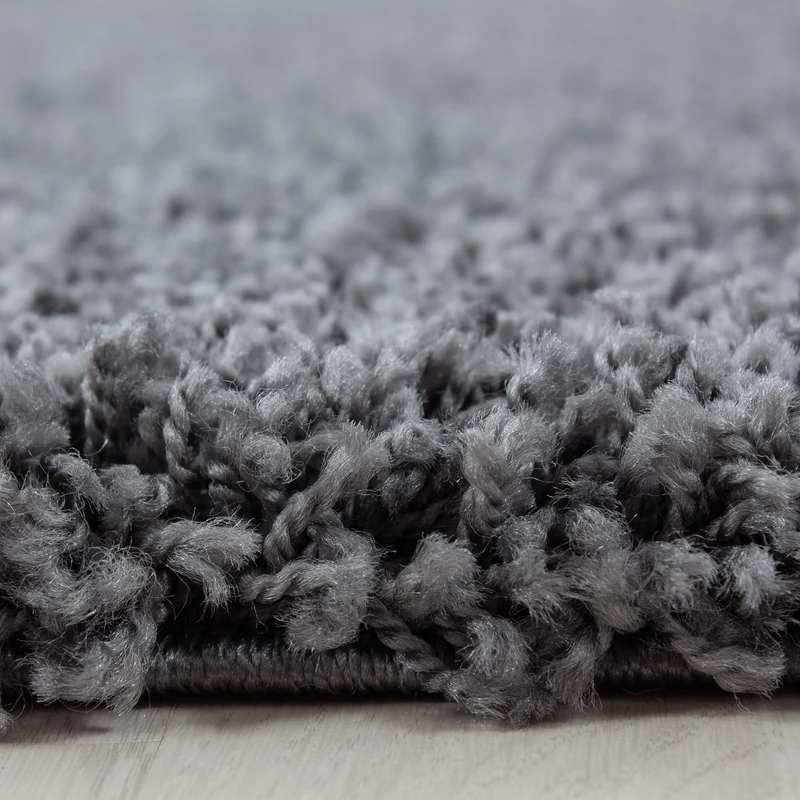 Hochflor Teppich Wohnzimmer Langflor Shaggy Teppich Einfarbig Design Flauschig
